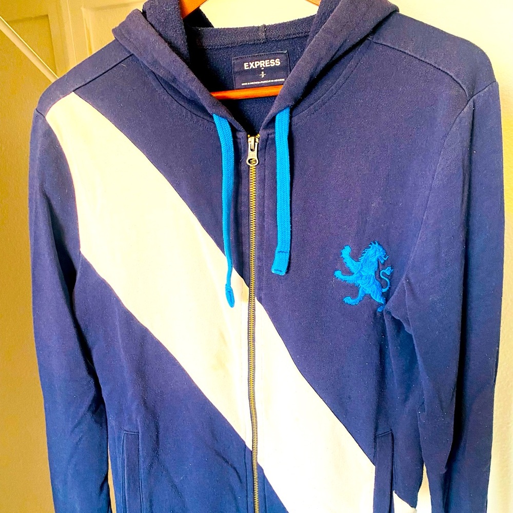 Express Men’s blue Hoodie size small